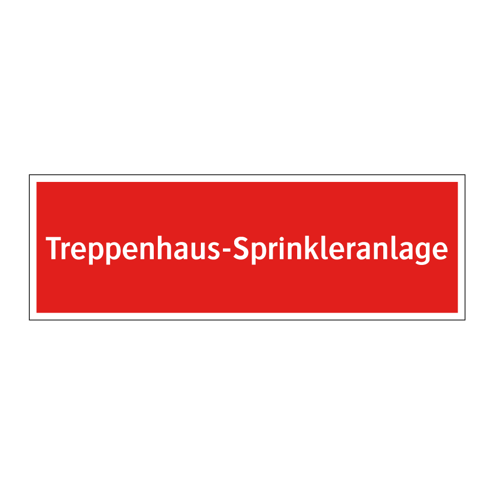 Treppenhaus-Sprinkleranlage