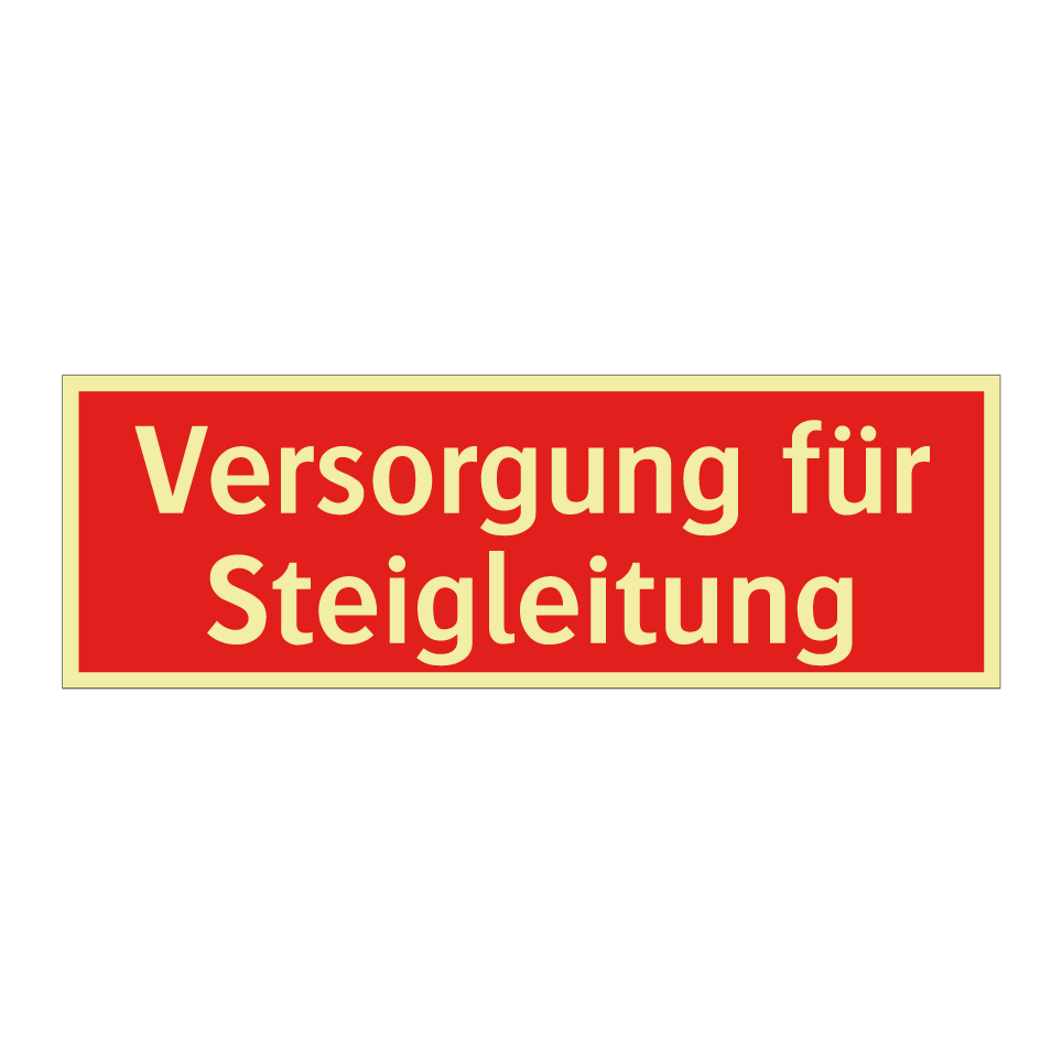 Versorgung für Steigleitung