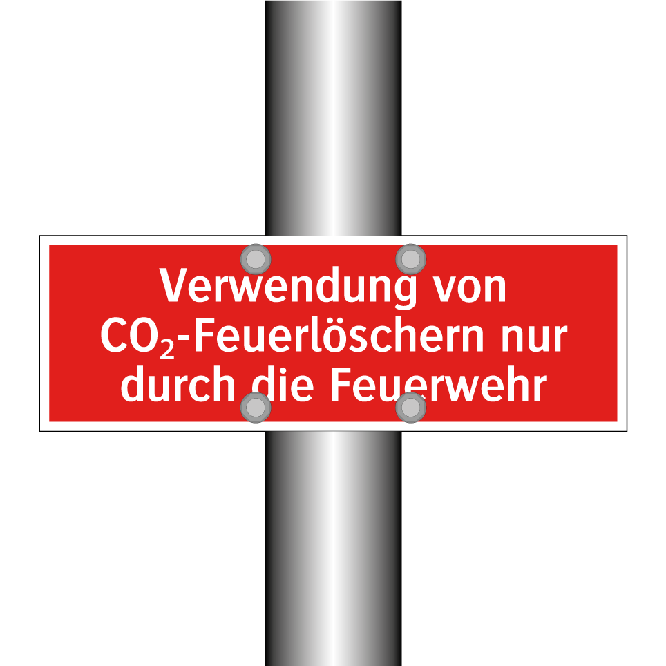 Verwendung von CO₂-Feuerlöschern nur durch die Feuerwehr