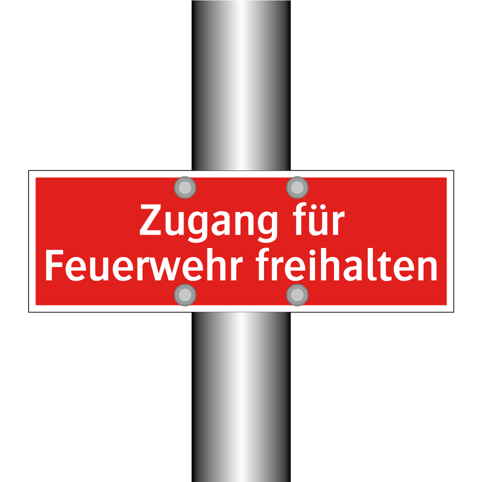 Zugang für Feuerwehr freihalten