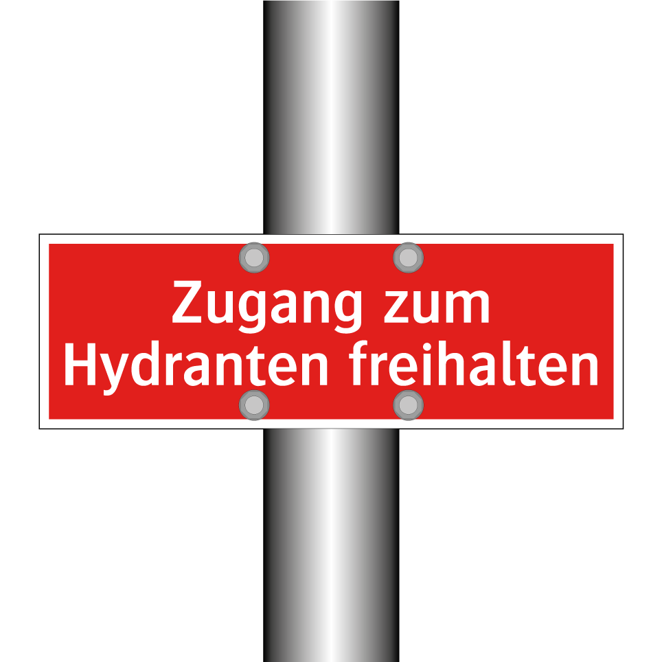 Zugang zum Hydranten freihalten