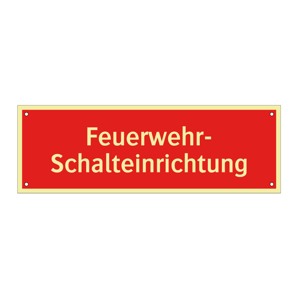 Feuerwehr- Schalteinrichtung