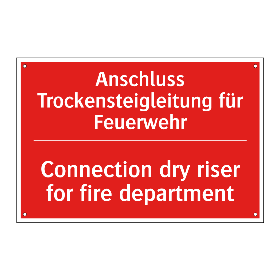 Anschluss Trockensteigleitung /.../ - Connection dry riser for fire /.../