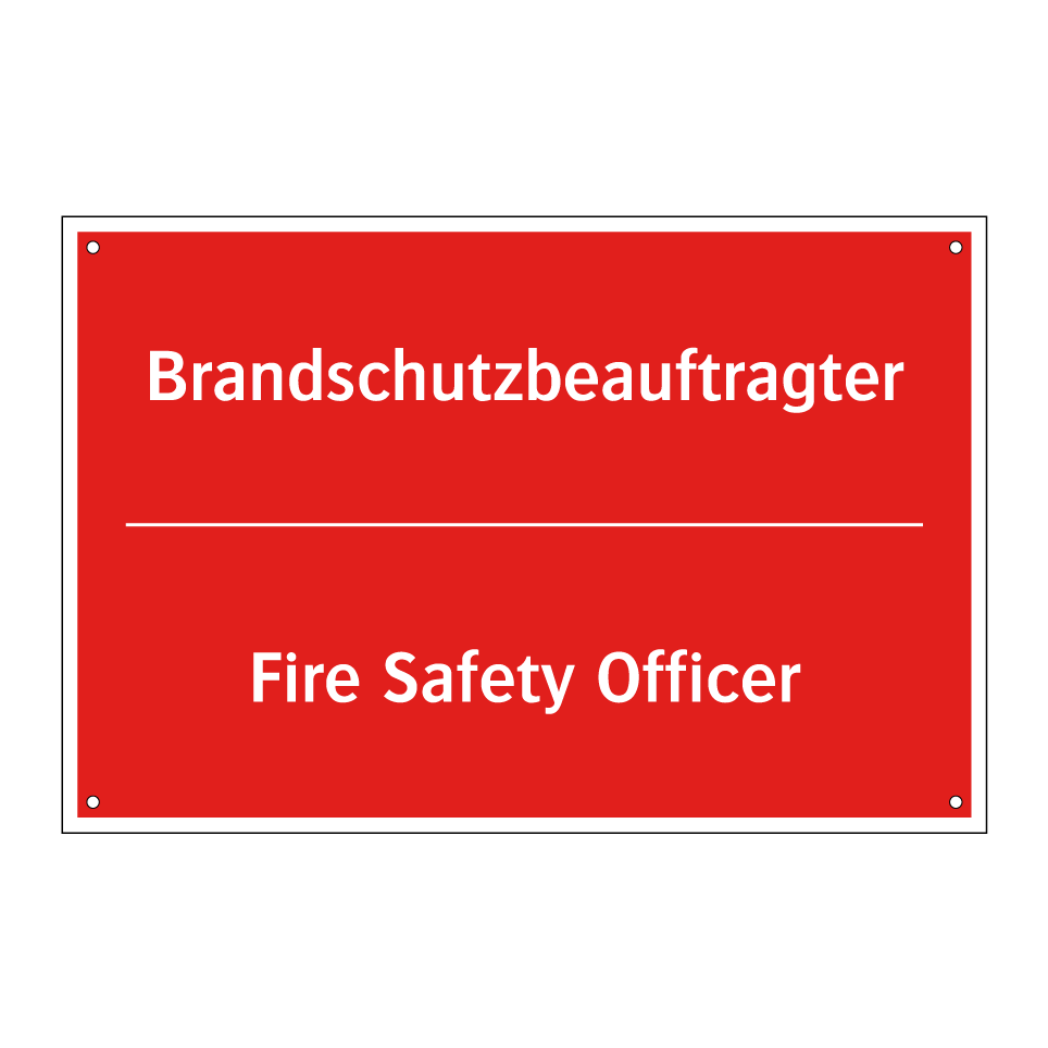 Brandschutzbeauftragter - Fire Safety Officer