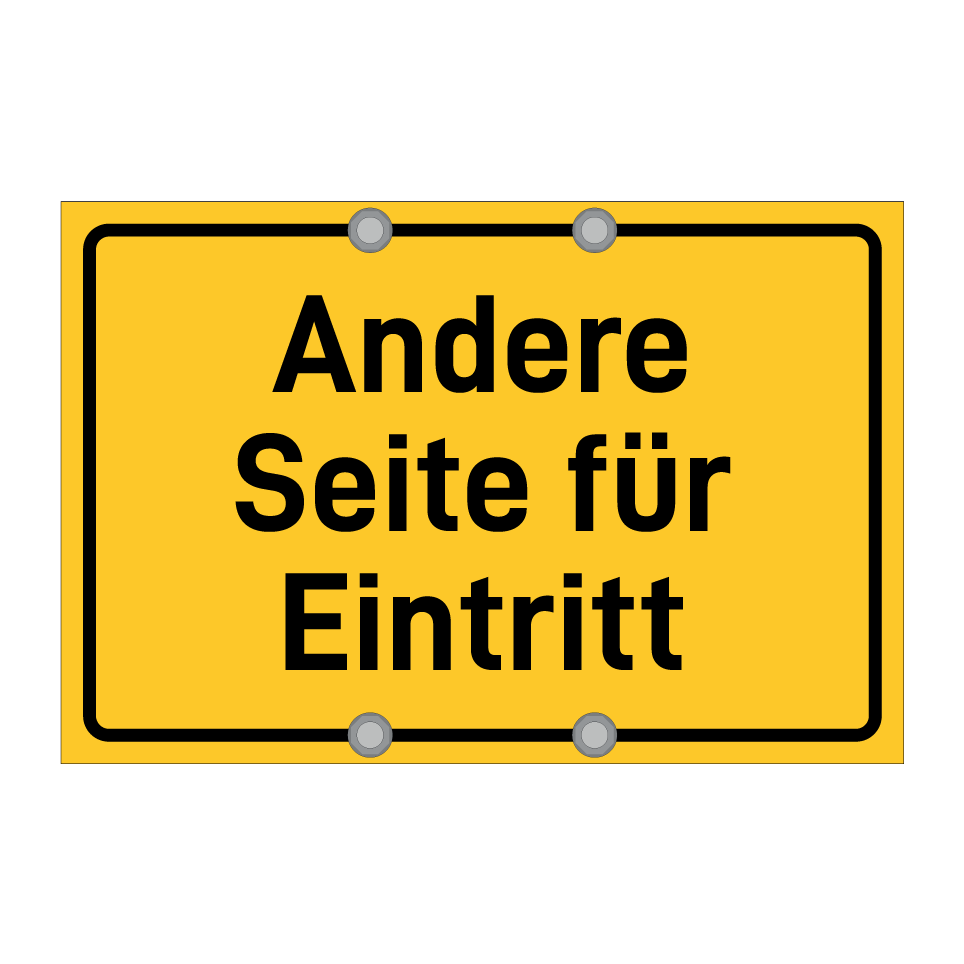 Andere Seite für Eintritt