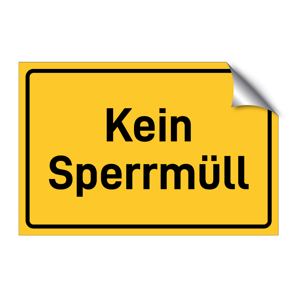 Kein Sperrmüll
