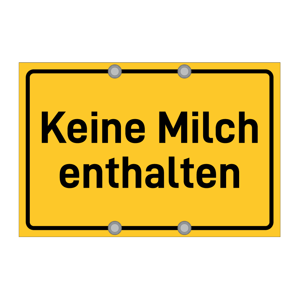 Keine Milch enthalten