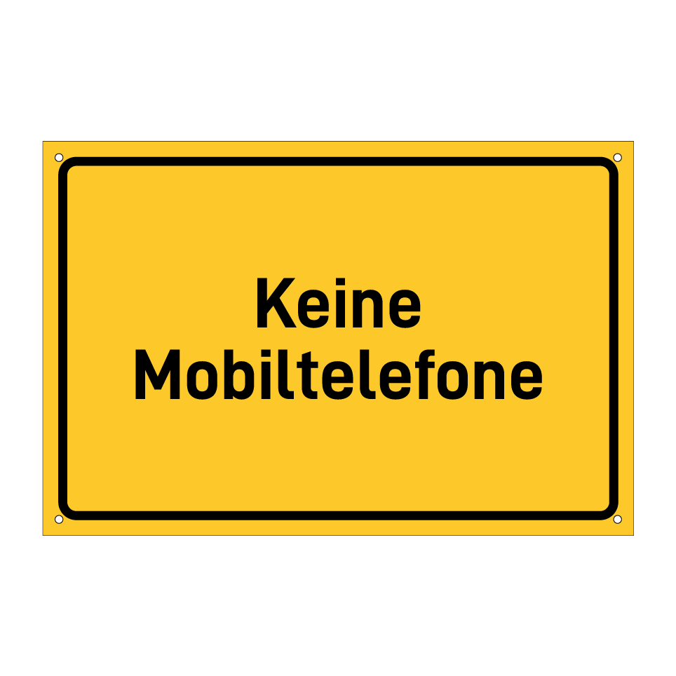 Keine Mobiltelefone