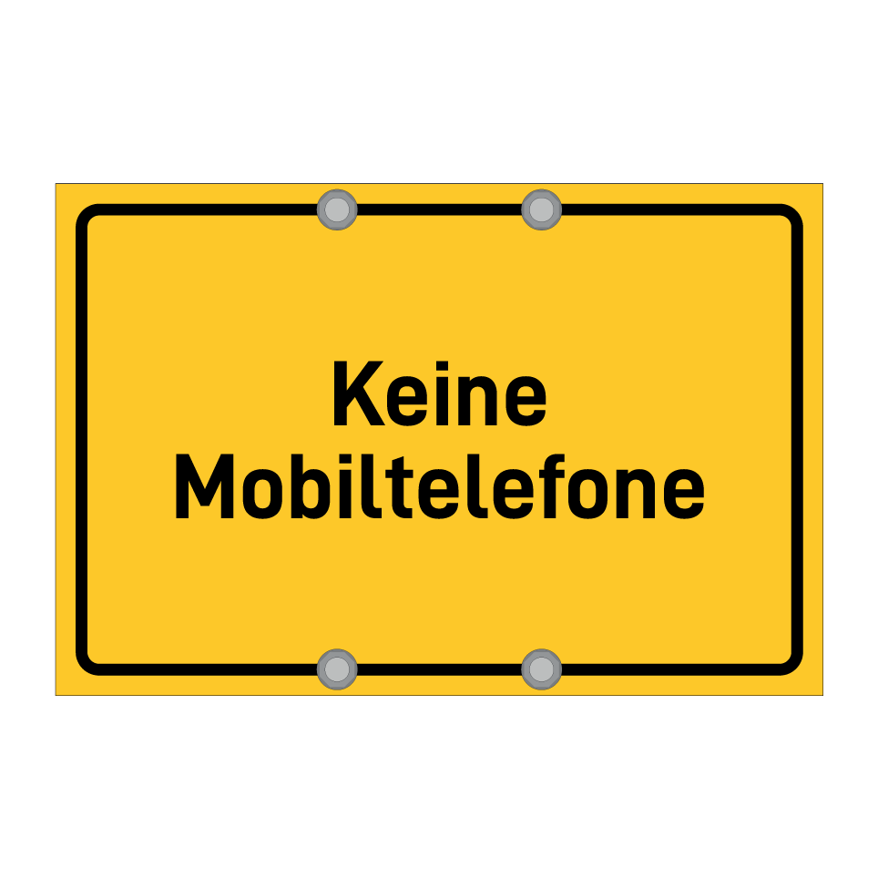 Keine Mobiltelefone