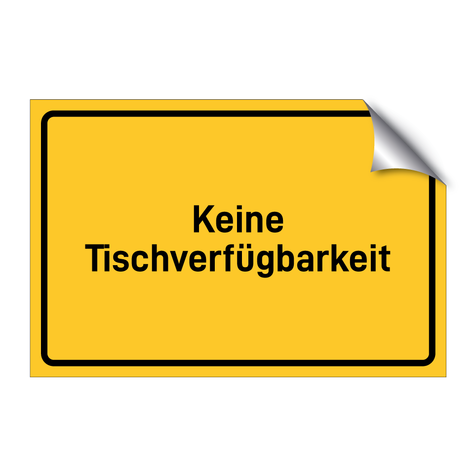Keine Tischverfügbarkeit