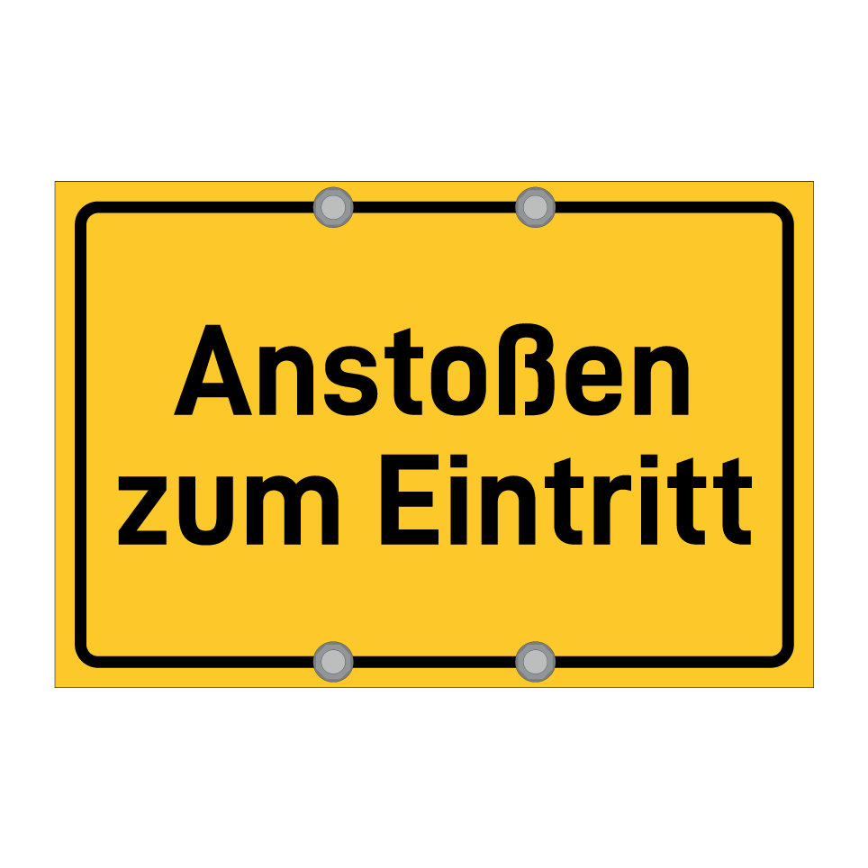 Anstoßen zum Eintritt