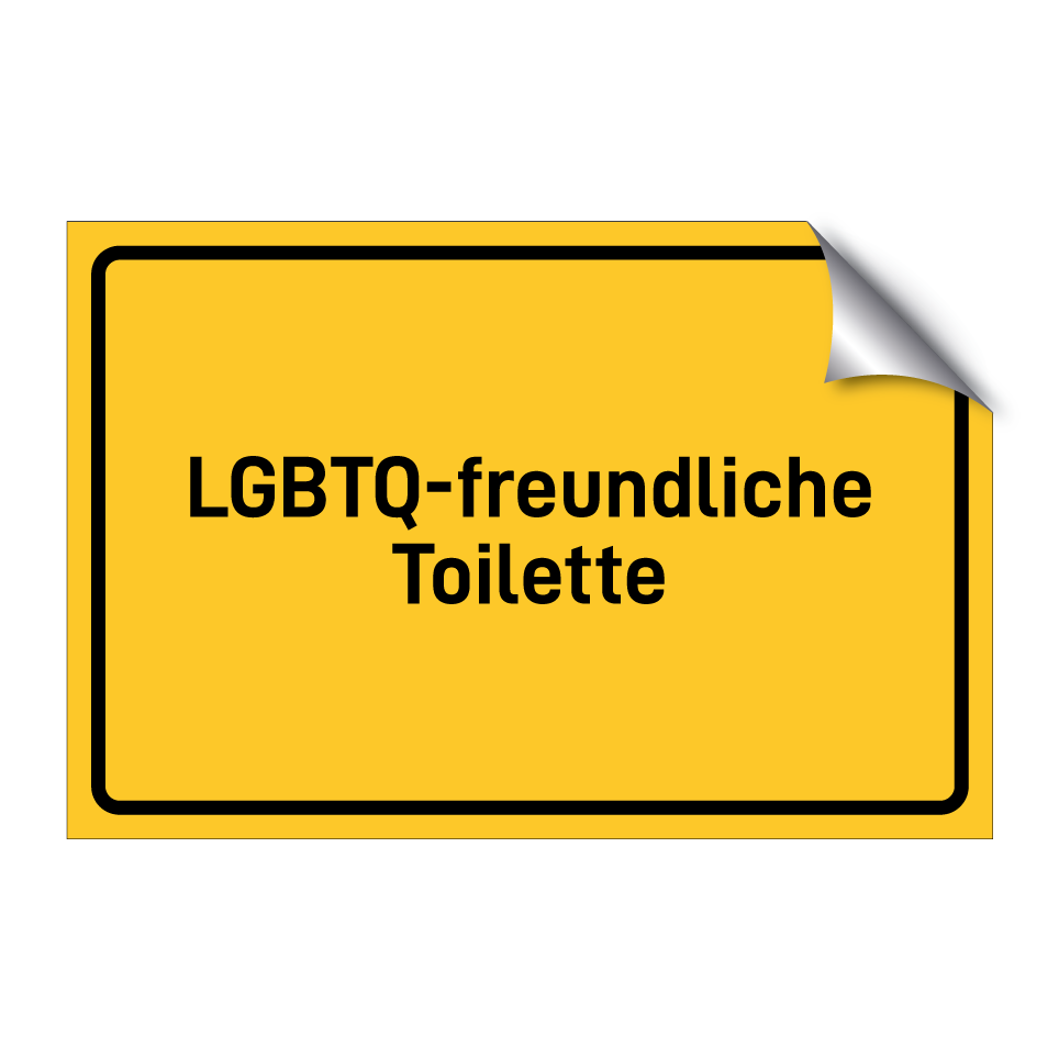 LGBTQ-freundliche Toilette