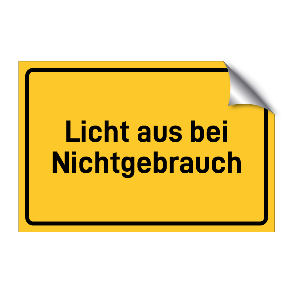 Licht aus bei Nichtgebrauch