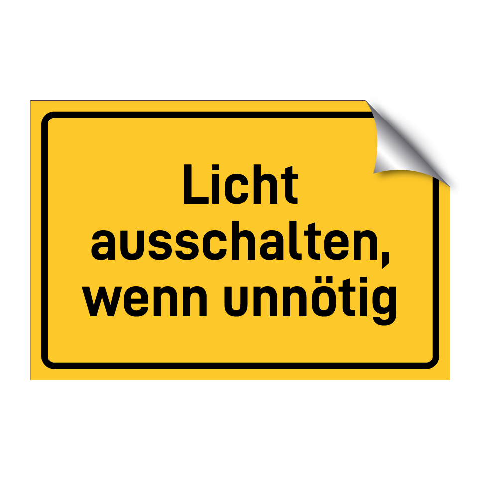 Licht ausschalten, wenn unnötig