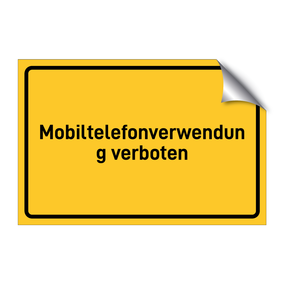 Mobiltelefonverwendung verboten