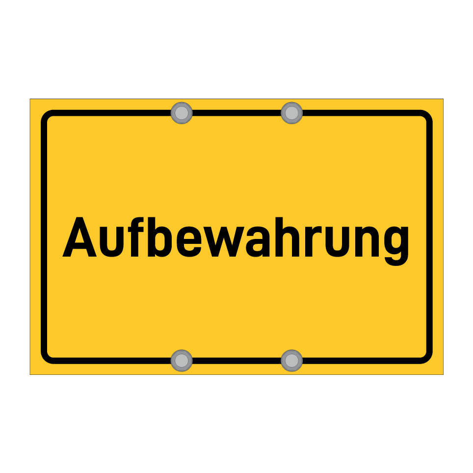 Aufbewahrung