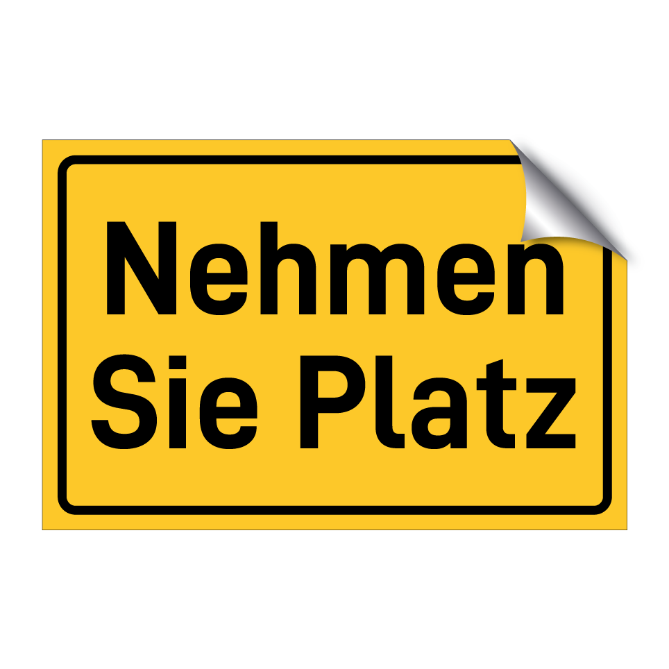 Nehmen Sie Platz