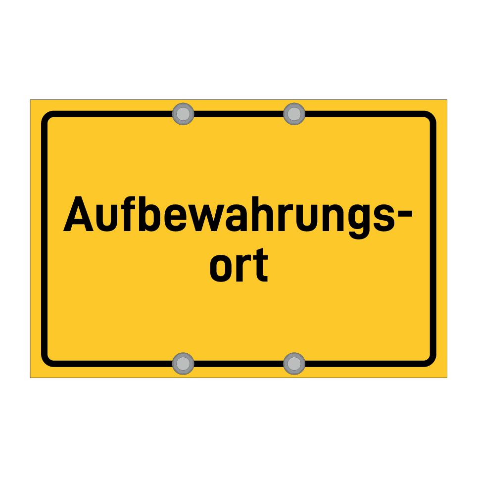 Aufbewahrungs- ort