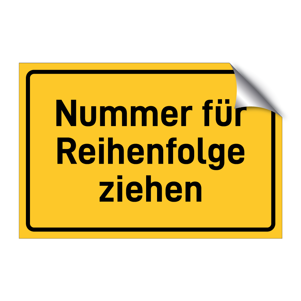 Nummer für Reihenfolge ziehen