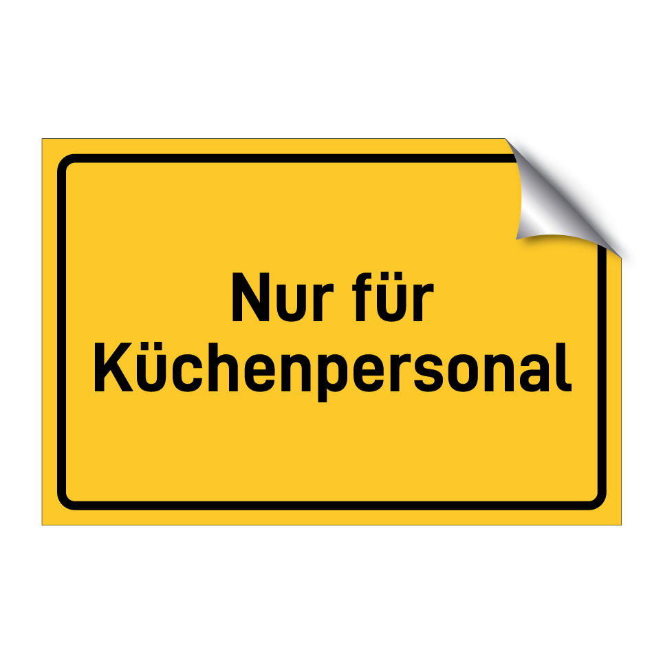 Nur für Küchenpersonal
