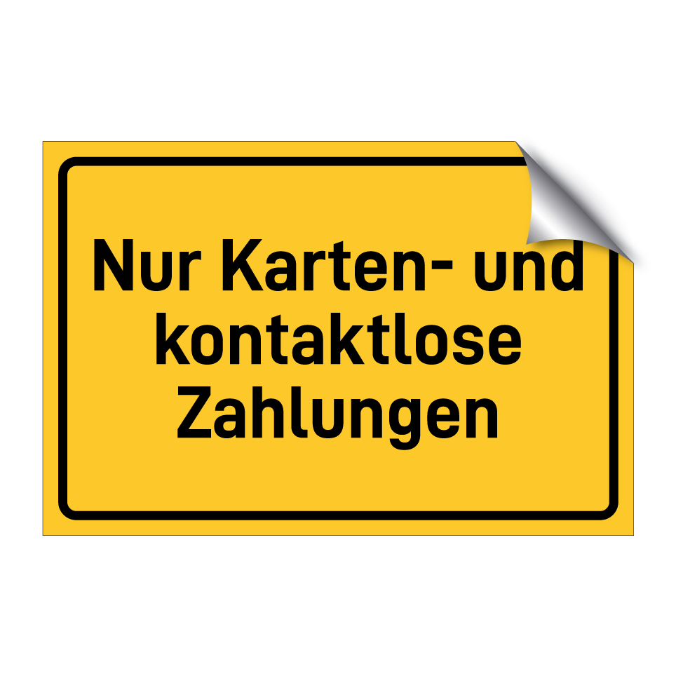 Nur Karten- und kontaktlose Zahlungen