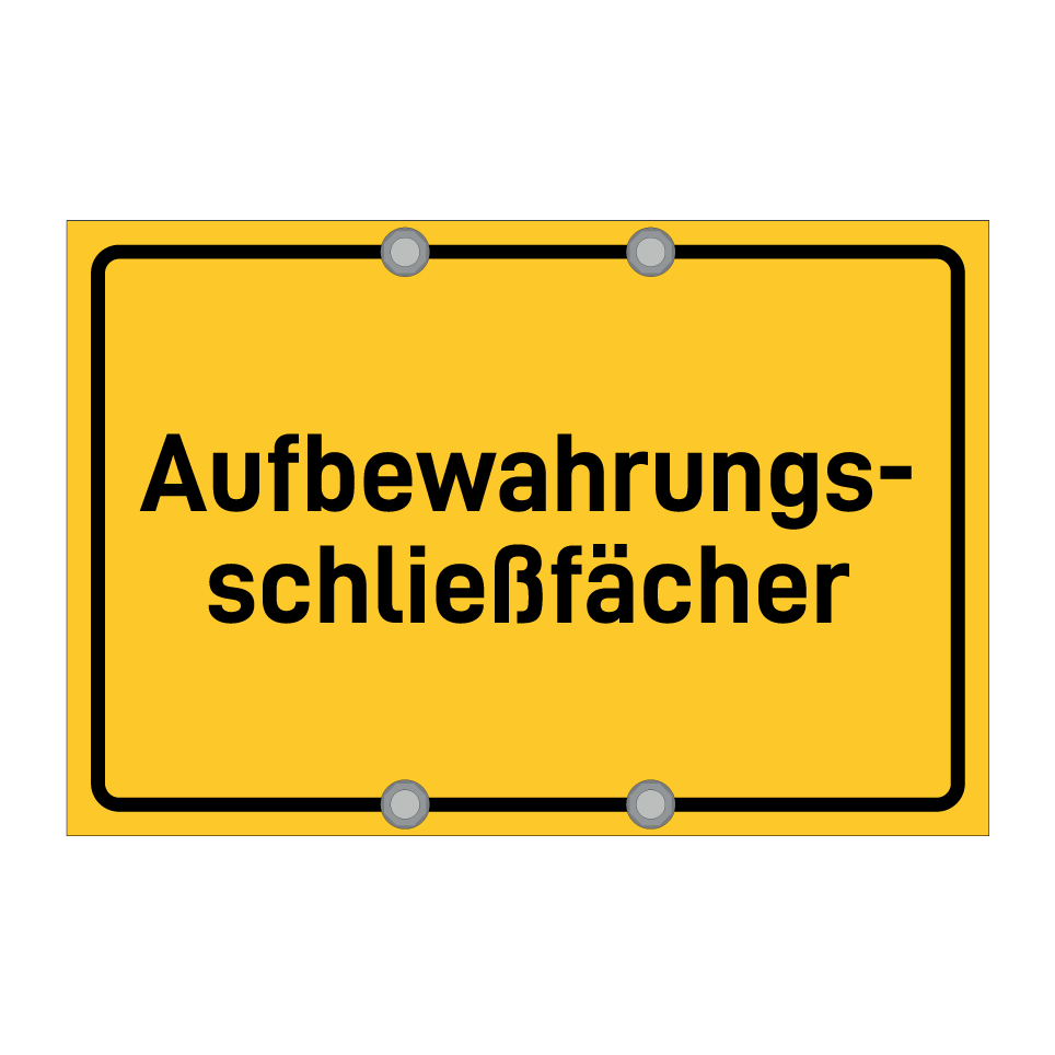 Aufbewahrungs- schließfächer