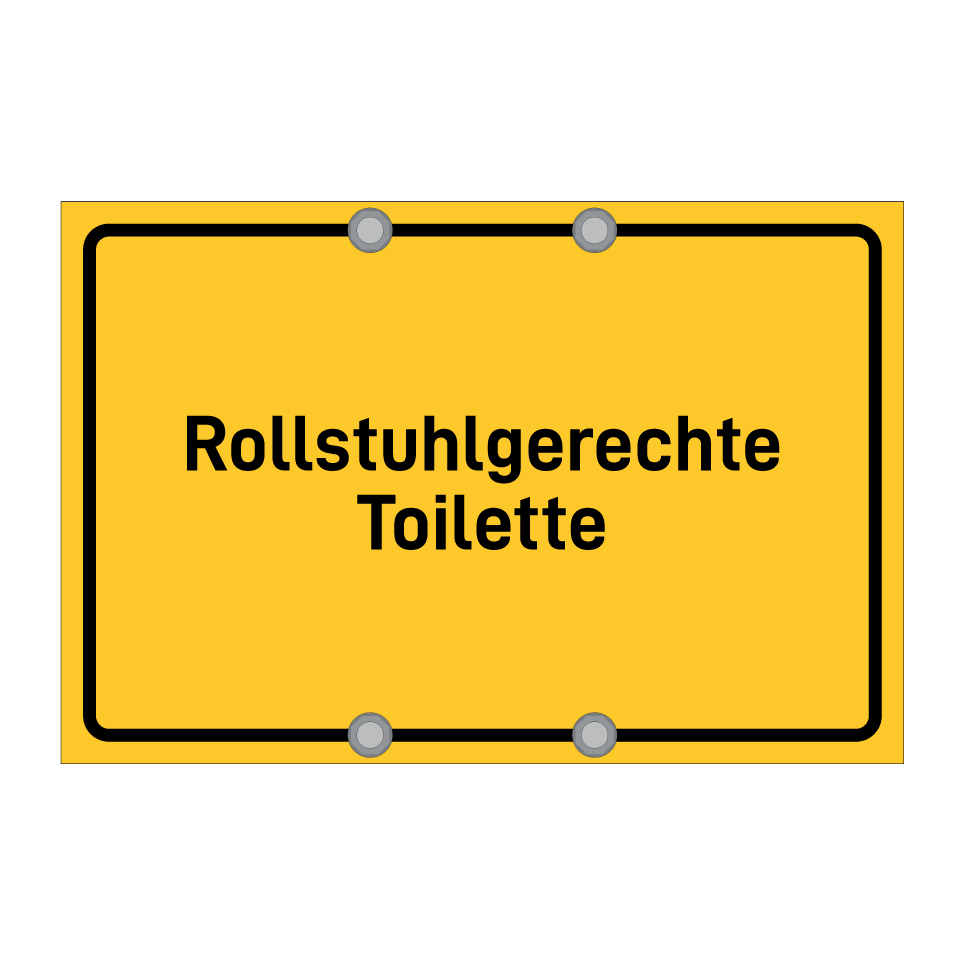 Rollstuhlgerechte Toilette