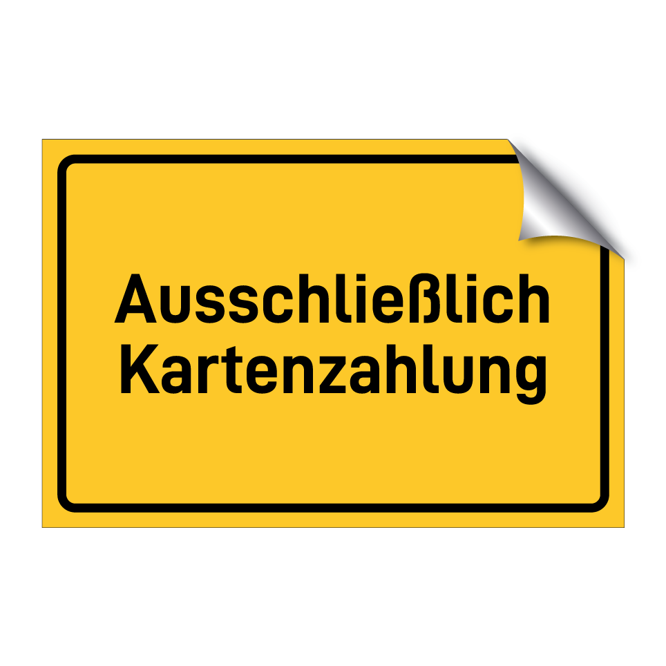 Ausschließlich Kartenzahlung