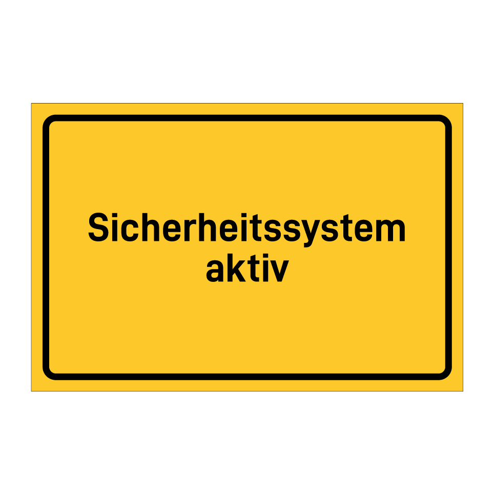 Sicherheitssystem aktiv