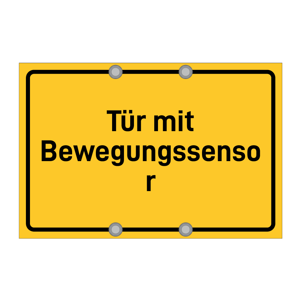 Tür mit Bewegungssensor