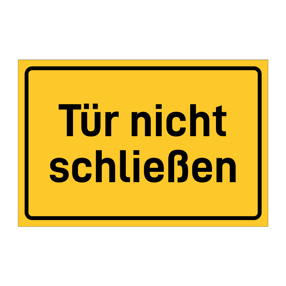 Tür nicht schließen