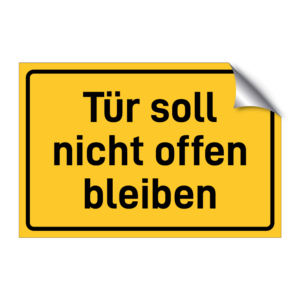 Tür soll nicht offen bleiben