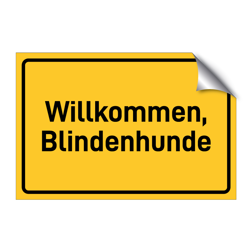 Willkommen, Blindenhunde