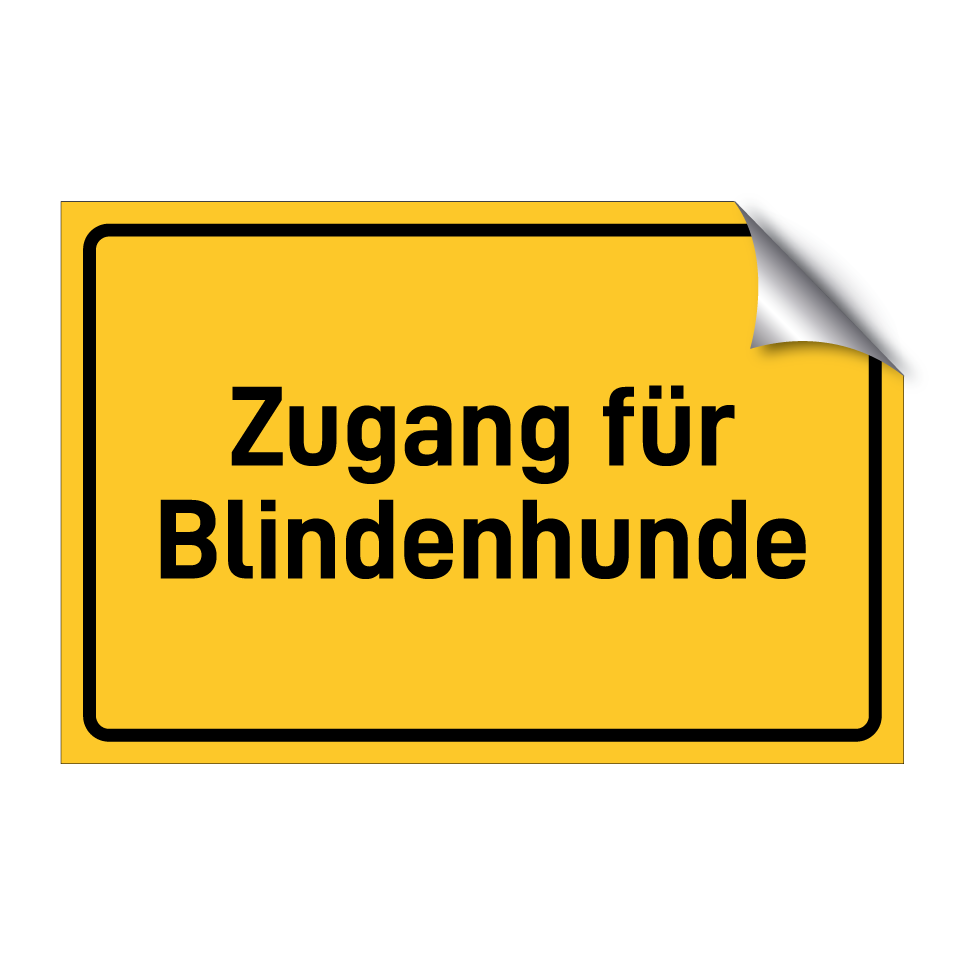 Zugang für Blindenhunde