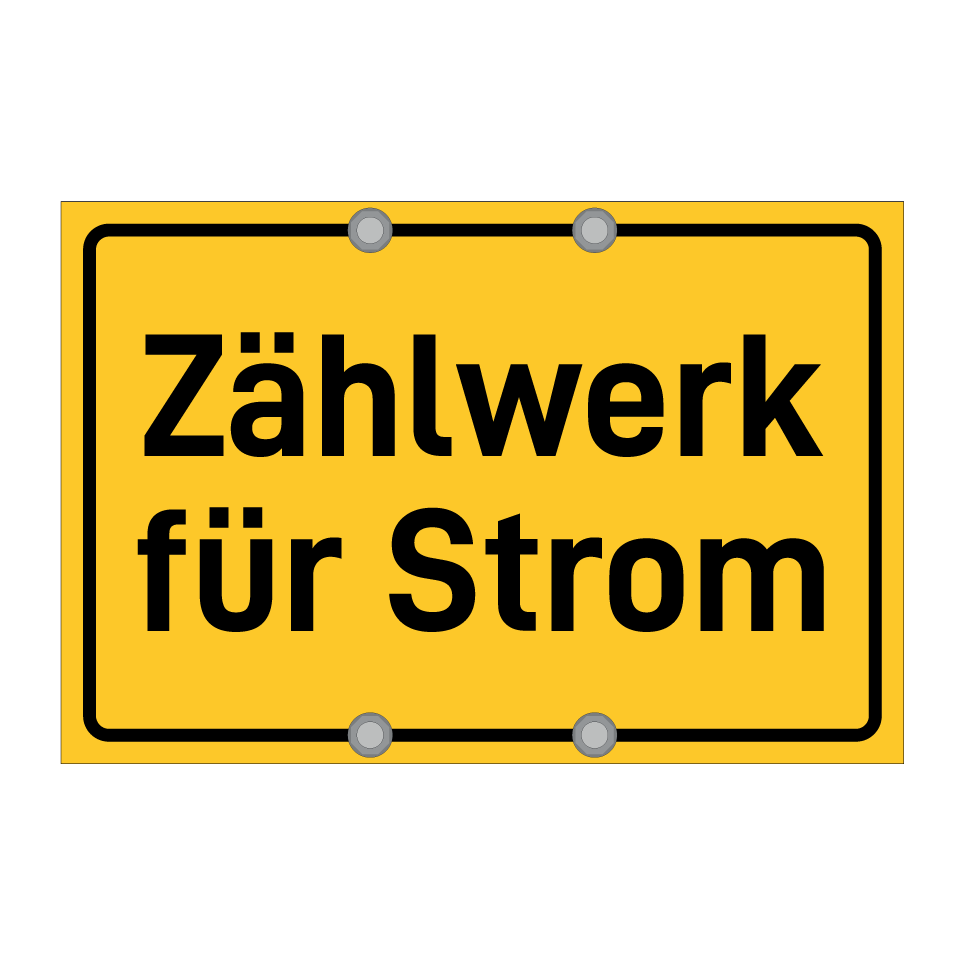 Zählwerk für Strom