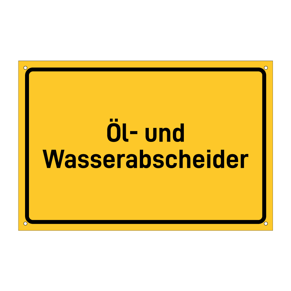 Öl- und Wasserabscheider