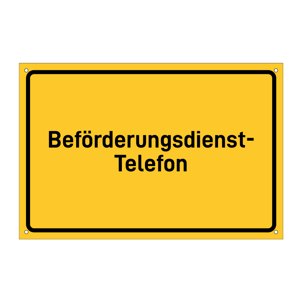 Beförderungsdienst- Telefon