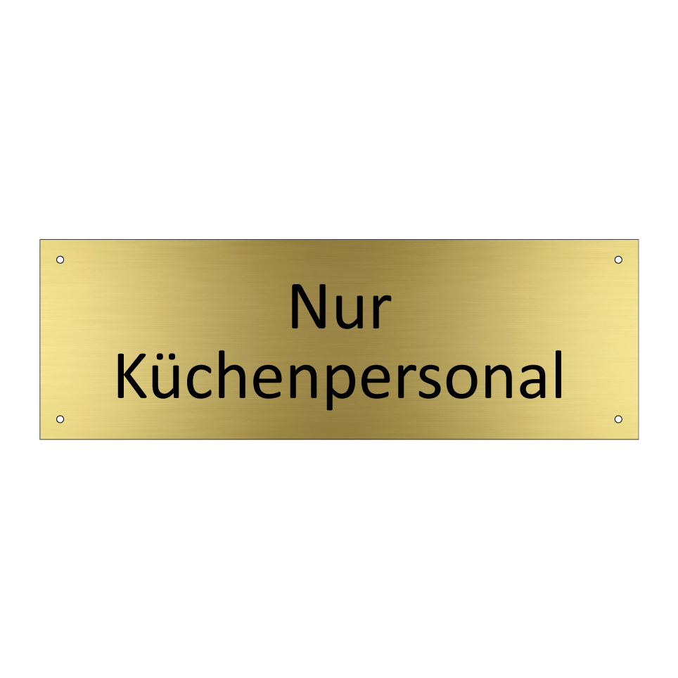 Nur Küchenpersonal