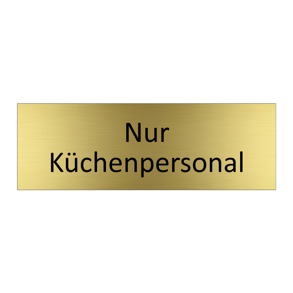 Nur Küchenpersonal