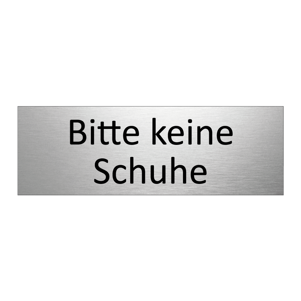 Bitte keine Schuhe