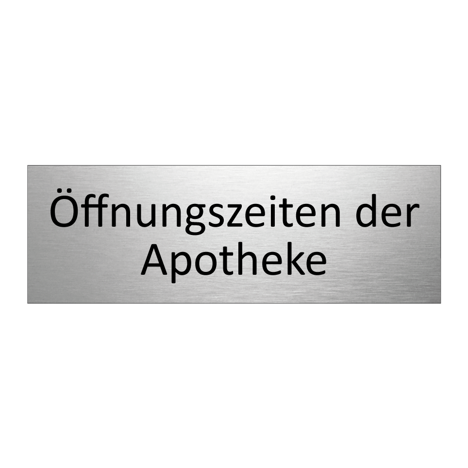 Öffnungszeiten der Apotheke