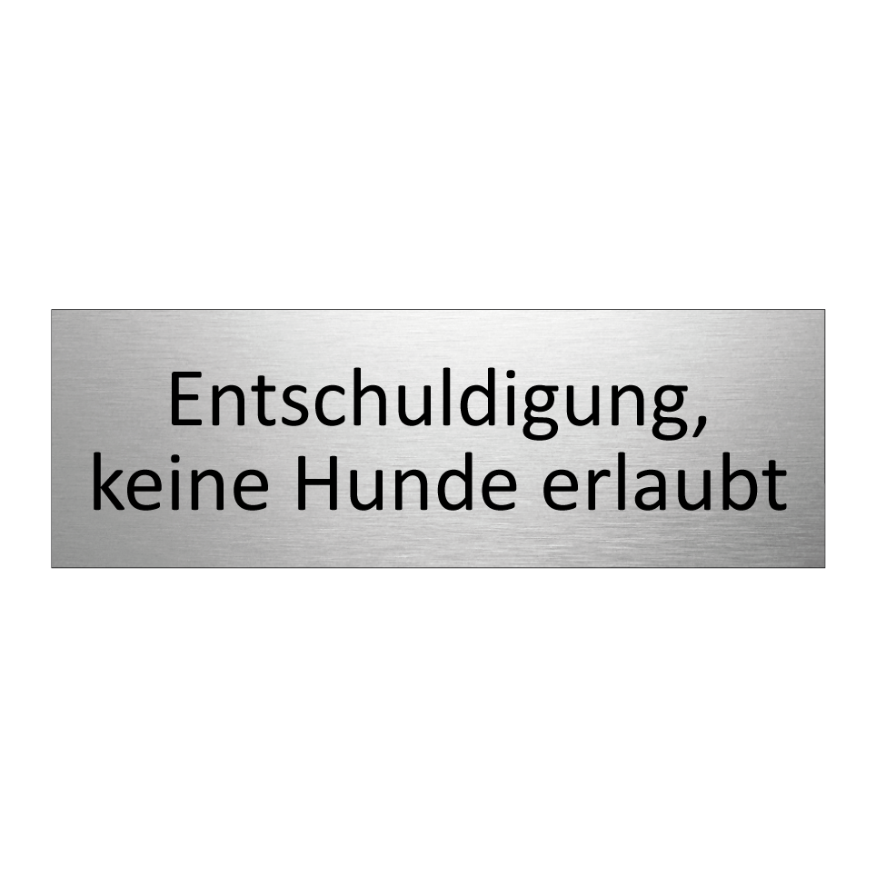 Entschuldigung, keine Hunde erlaubt