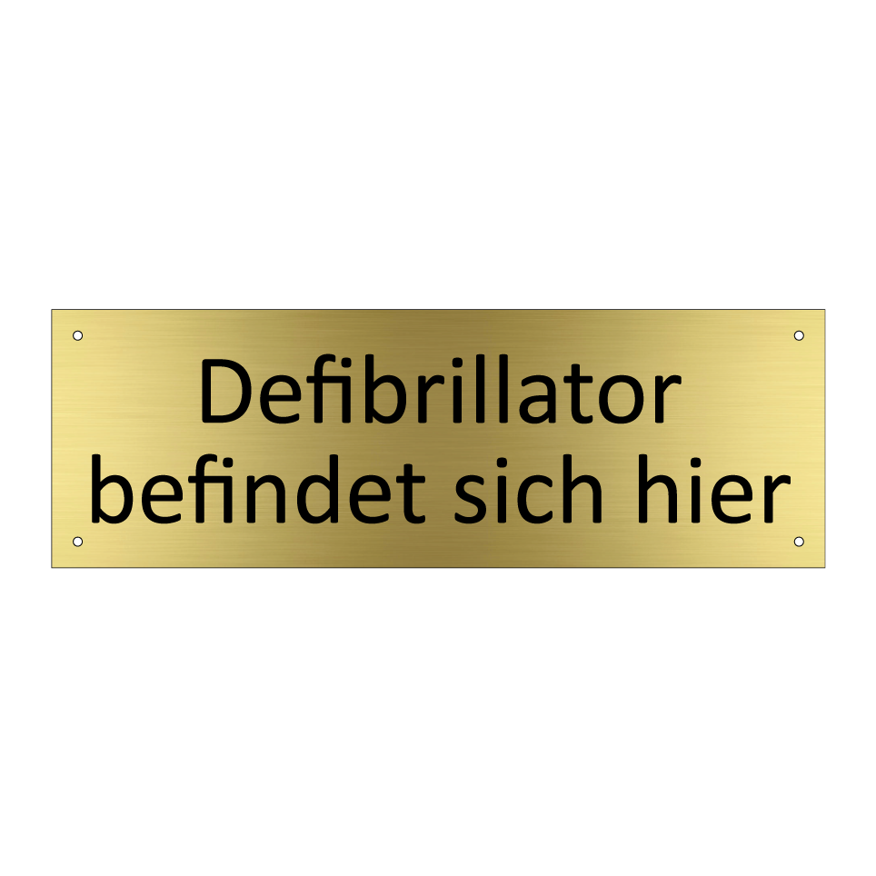 Defibrillator befindet sich hier