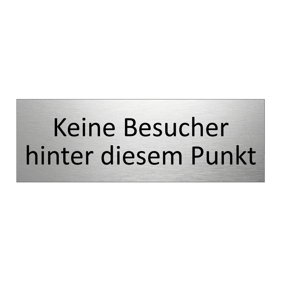 Keine Besucher hinter diesem Punkt