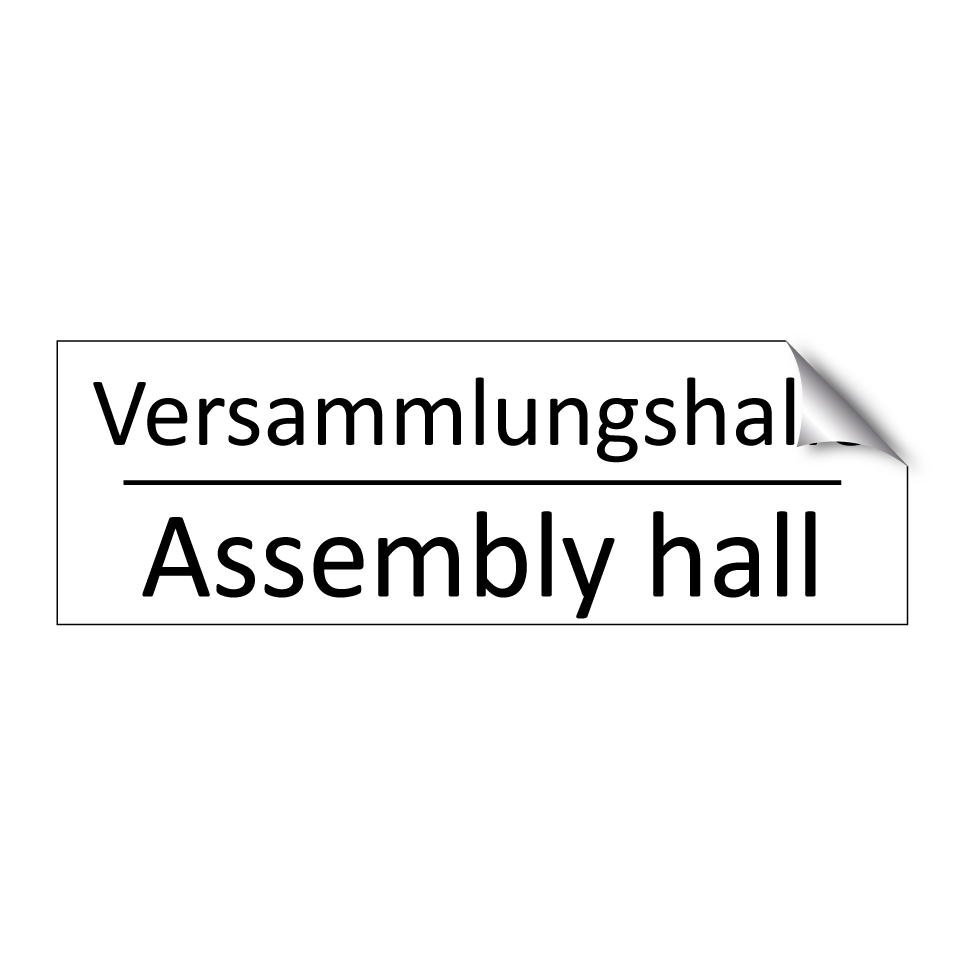 Versammlungshalle - Assembly hall