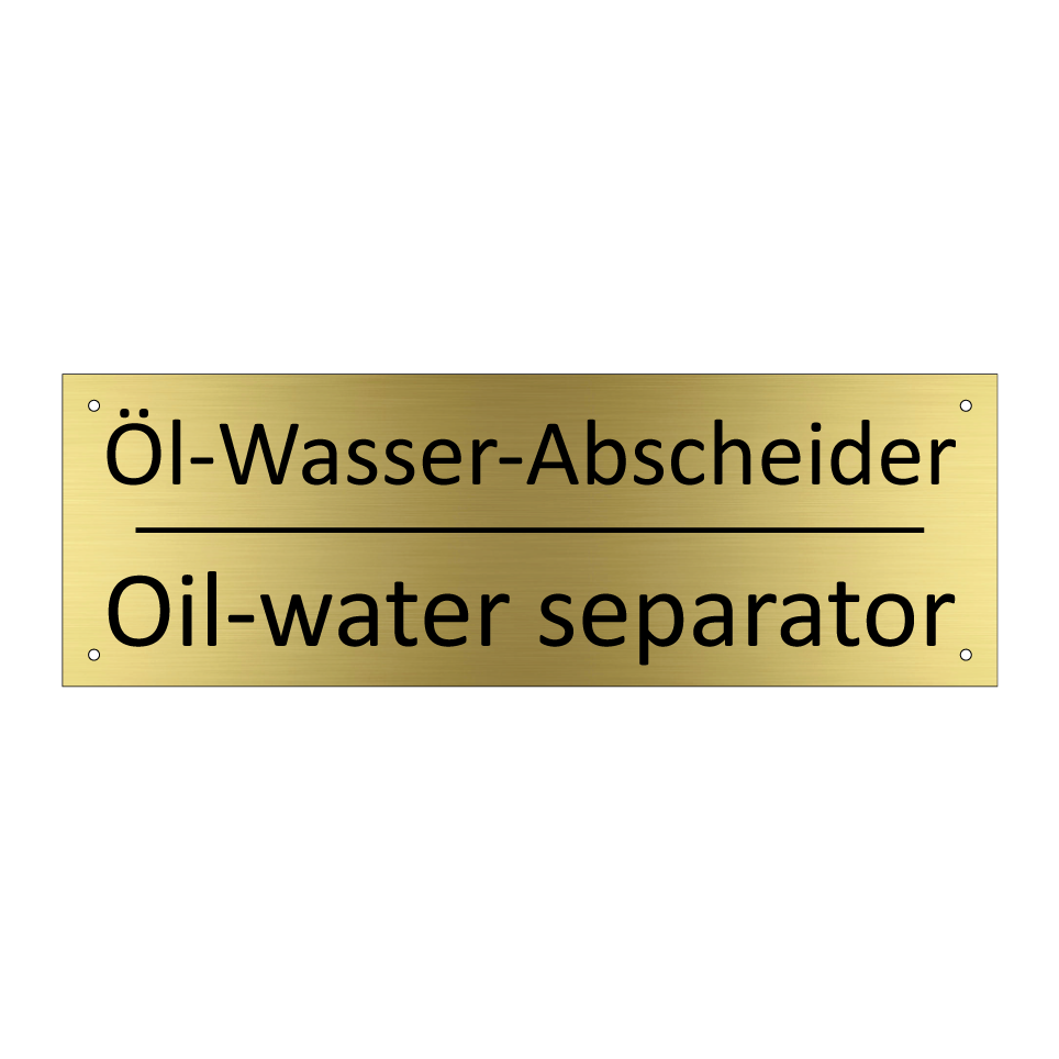 Öl-Wasser-Abscheider - Oil-water separator