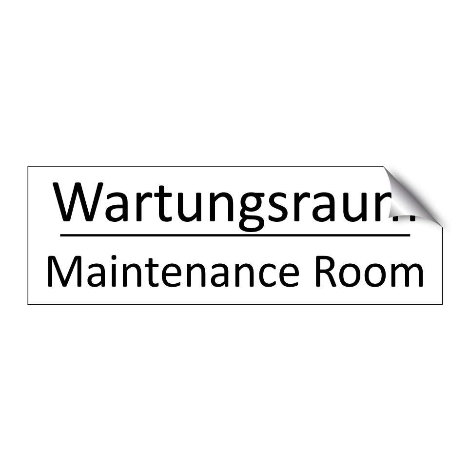 Wartungsraum - Maintenance Room