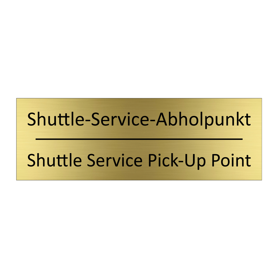 Shuttle-Service-Abholpunkt - Shuttle Service Pick-Up Point