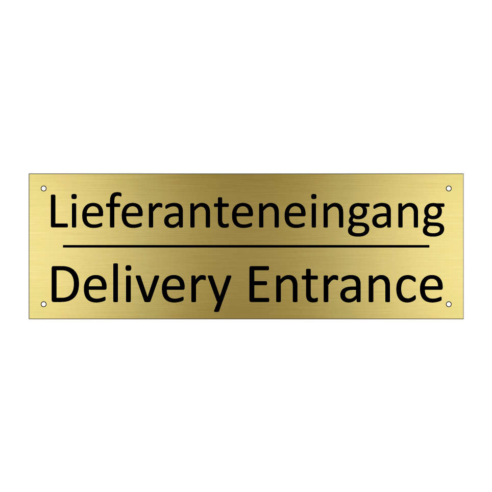Lieferanteneingang - Delivery Entrance