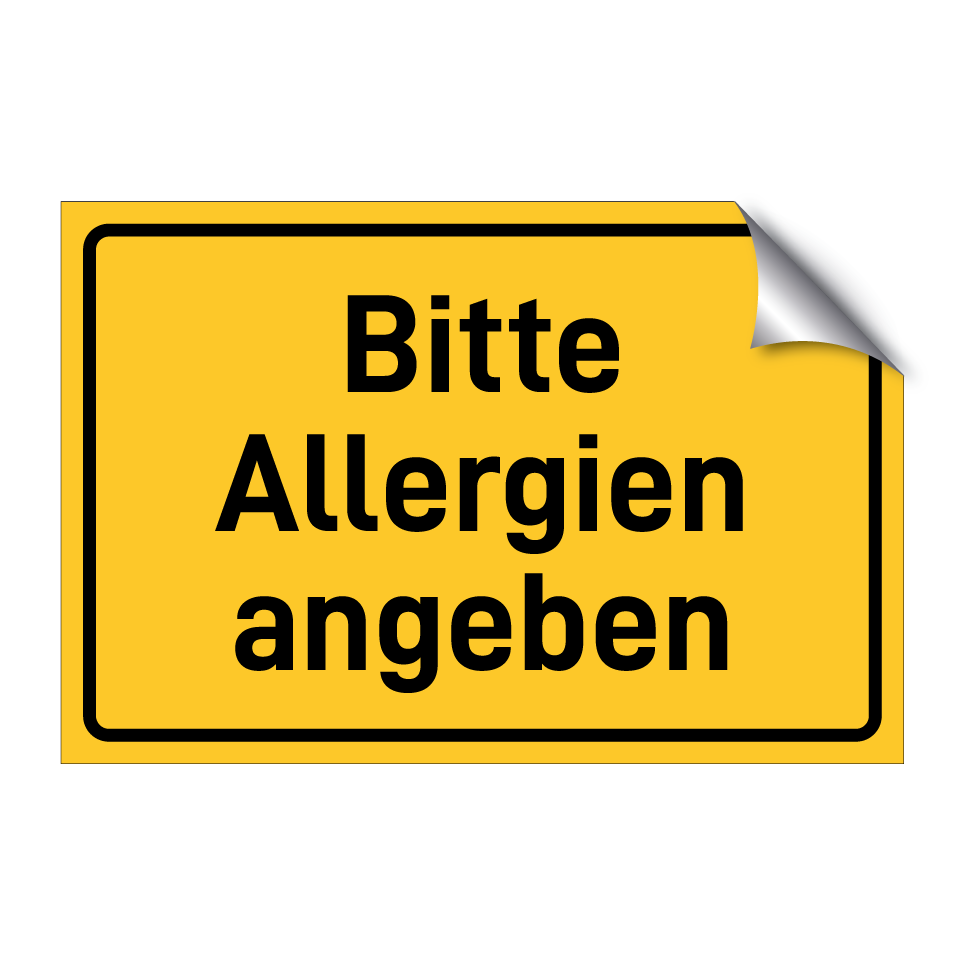 Bitte Allergien angeben